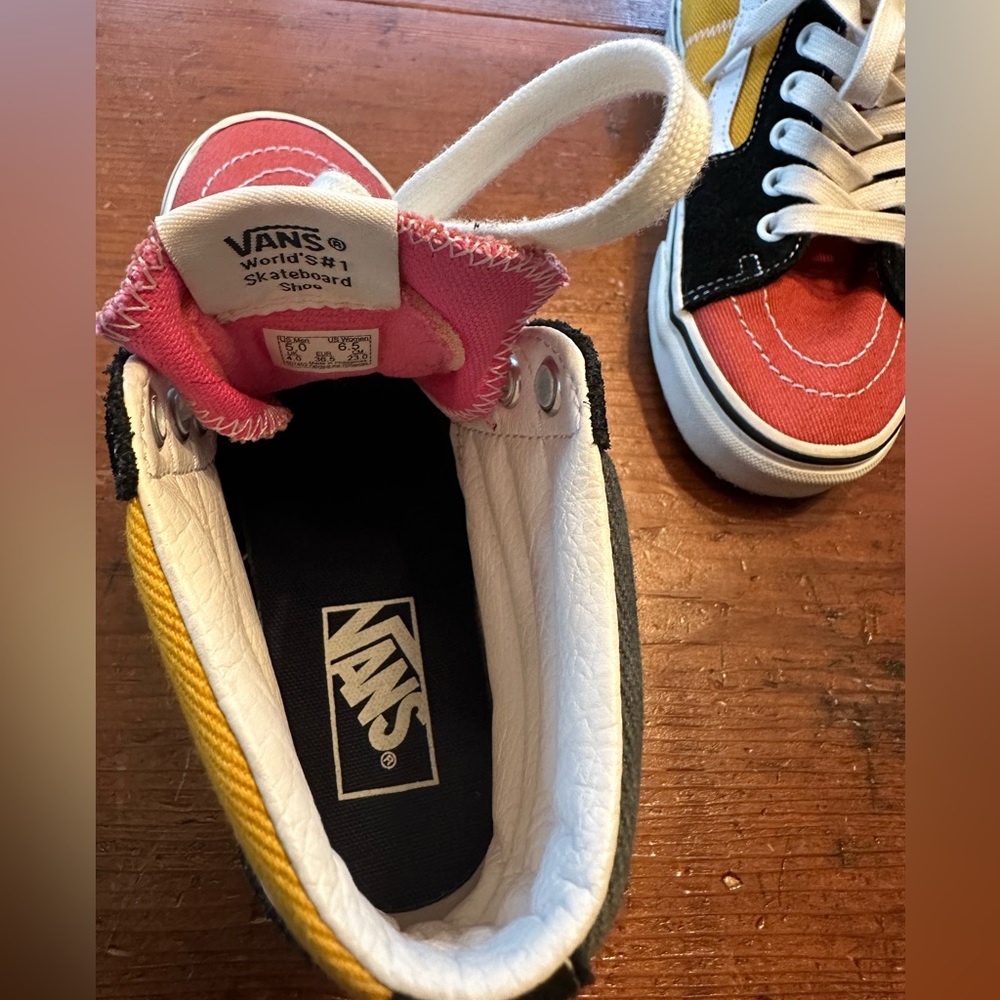 Multicolored Sk8 Hi Top Vans - Picture 9 of 9